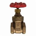 Midland Metal Gate Valve, 12 Nominal Size, 14 TPI FNPT, 200 psi WOG125 psi WSP, Full Port, Media Cold Water, O 940132